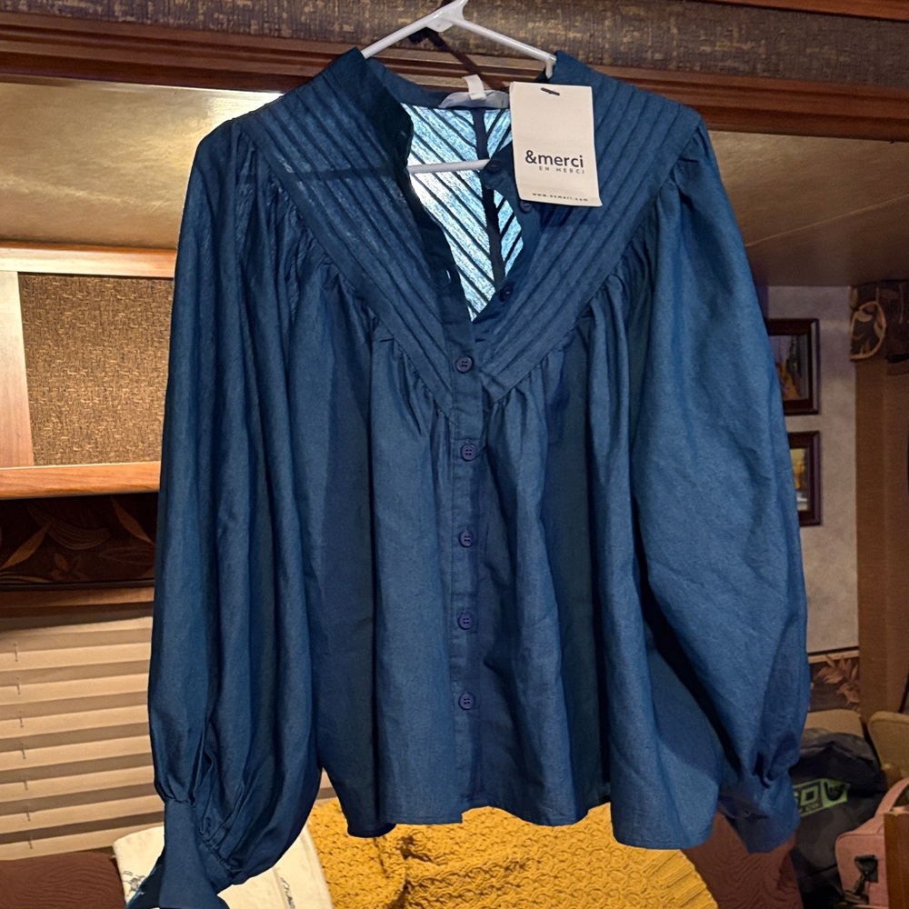 Female Medium &merci Women's Blue Blouse
